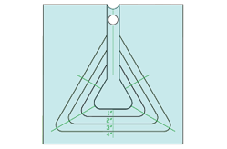 Nested Mini Equilateral Triangle