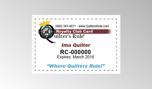 Quilter's Rule Royalty Club
